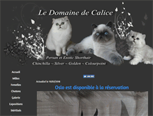 Tablet Screenshot of ledomainedecalice.com